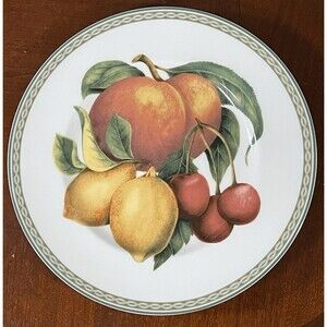Fitz And Floyd Belle Classique Retired Cherry Lemon Salad Plate Bone China MM1